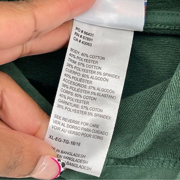 NFL Apparel Youth Green Bay Packers Green Yellow Pullover Hoodie XL 16/18 - Picture 11 of 13